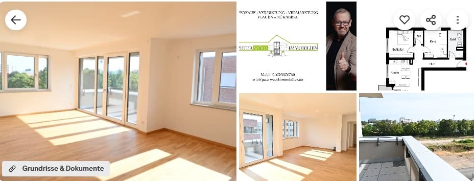 Erfolgreich vermitteltes Objekt: Wohnung mit Dachterrasse, Nürnberg