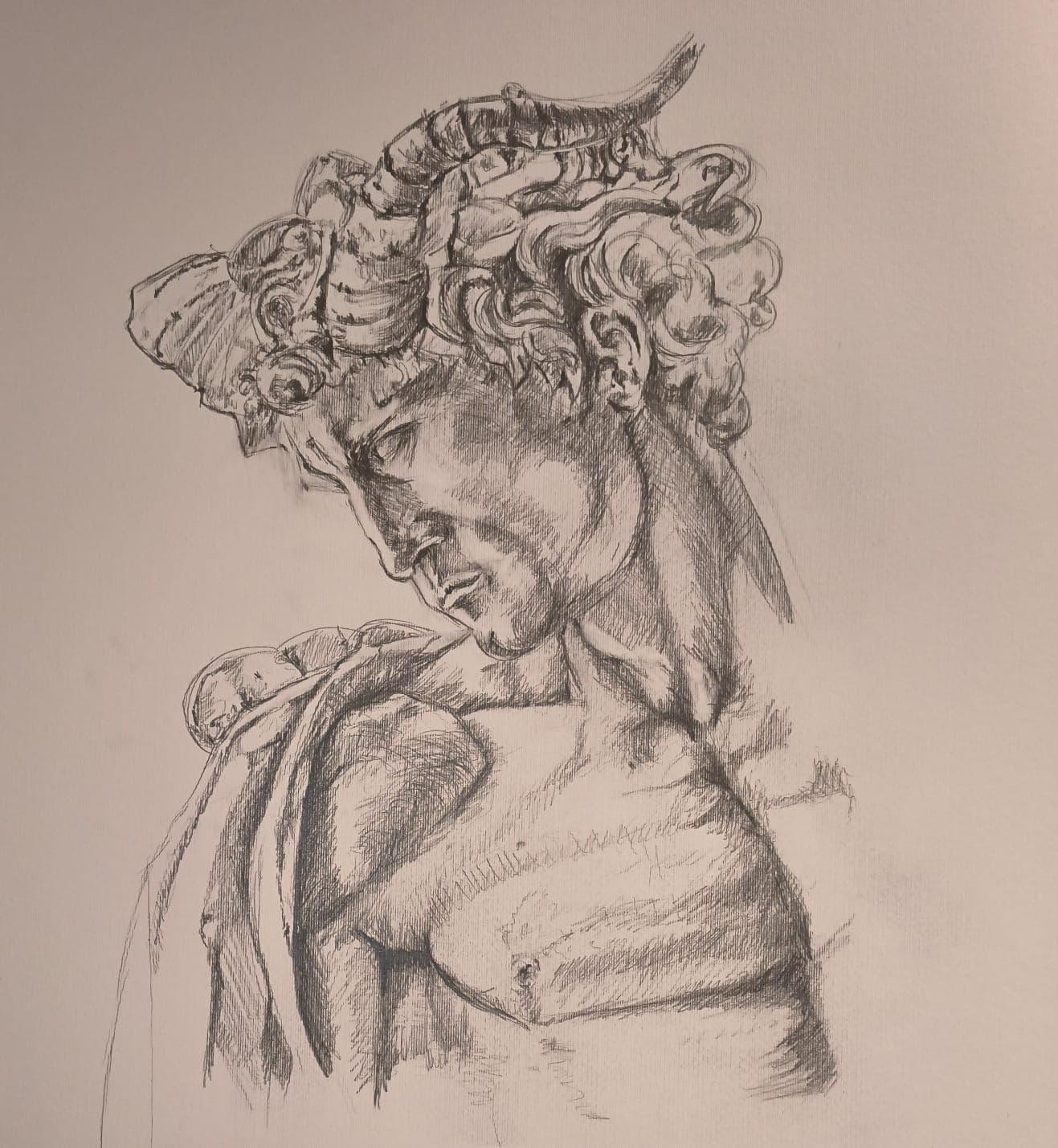 Bleistiftzeichnung von Peter Wörl, eigenes Kunstwerk